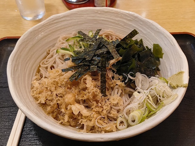 冷したぬきそば（大盛）