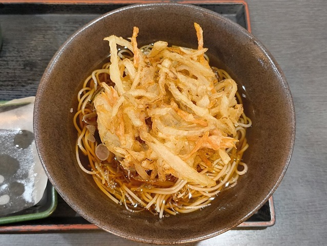 野菜かきあげそば