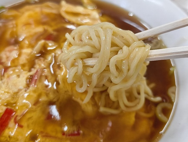メンを食べてみる