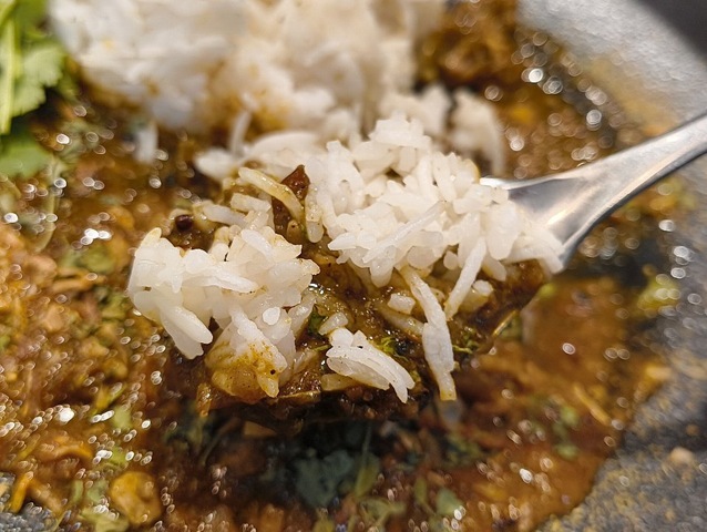 カレーライスにして食べる