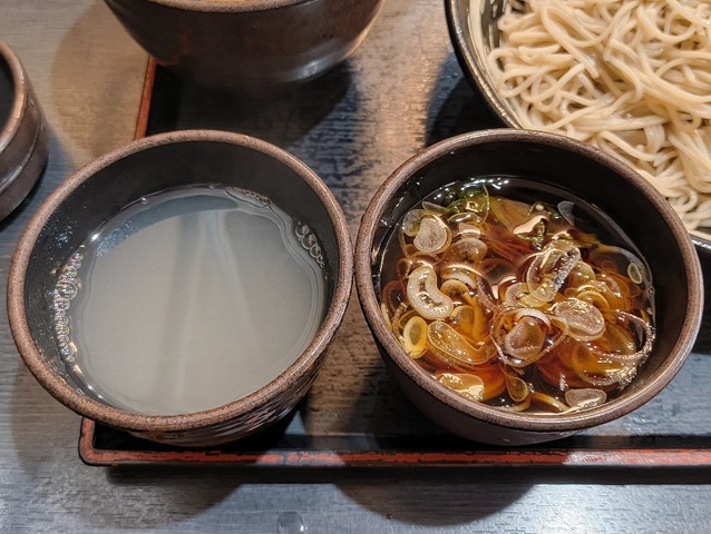 つけ汁と蕎麦湯