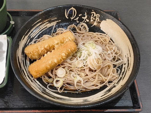 太刀魚のちくわ天そば（ぶっかけ）