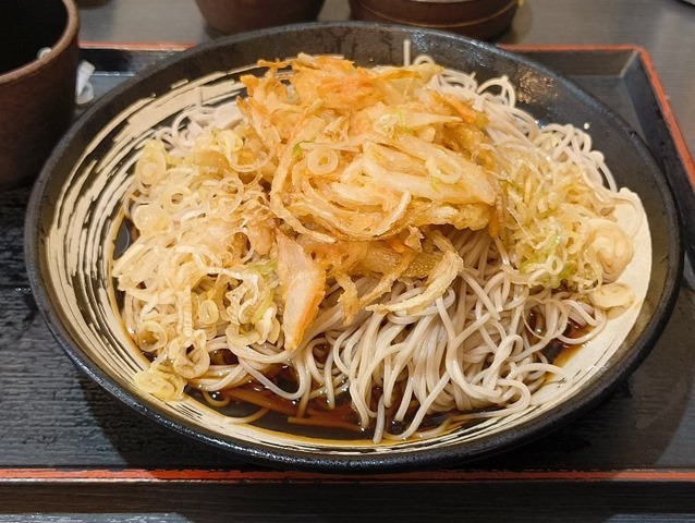 ぶっかけ冷し野菜かきあげそば（2枚もり版）