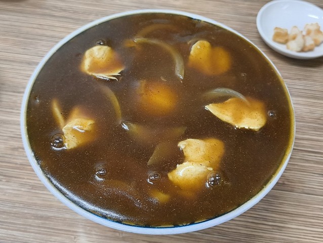 カレー南蛮そば玉落とし（大盛）