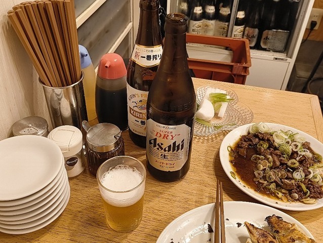 ビールは2本目