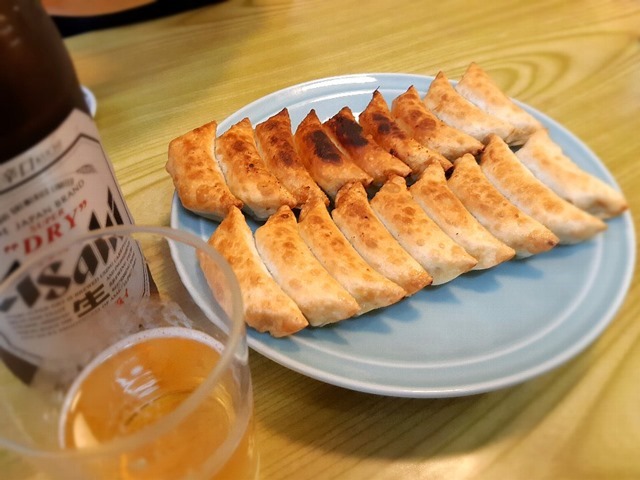 王さまの餃子＋ビール