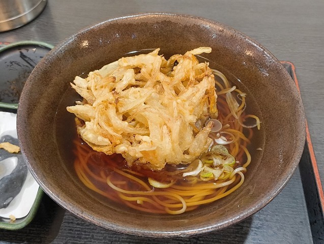 野菜かきあげそば