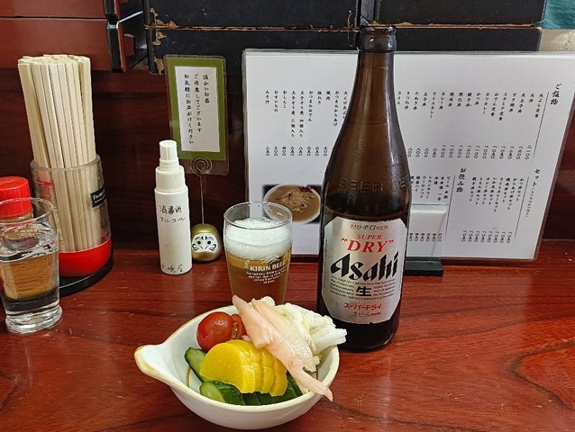 ビールとおしんこ