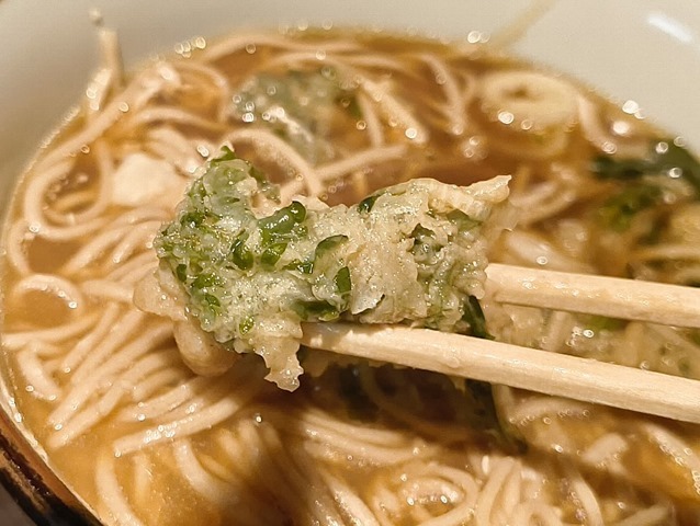 春菊天を食べる