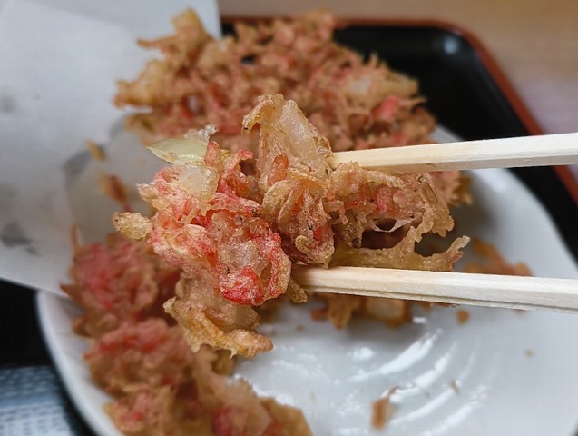 桜えび天をサクサクのっまま楽しむ