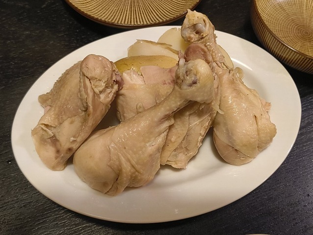 蒸し鶏