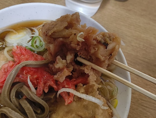 家人からもらったゲソ天（少しだけだけど）