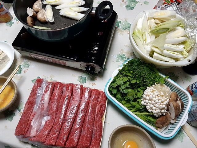 すき焼きの材料