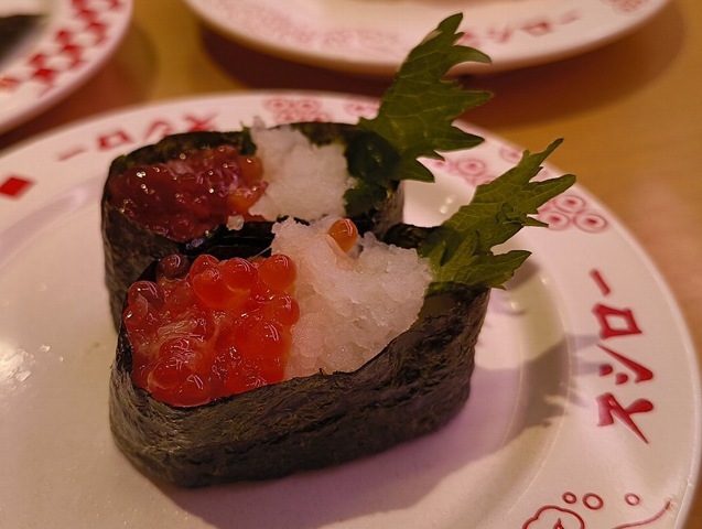 煎り酒漬け筋子と大根おろし軍艦