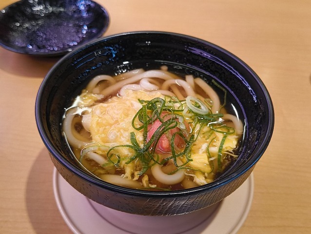 とろ玉明太あんかけうどん