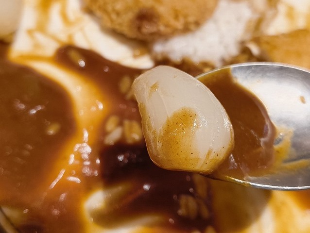 らっきょうを食べる