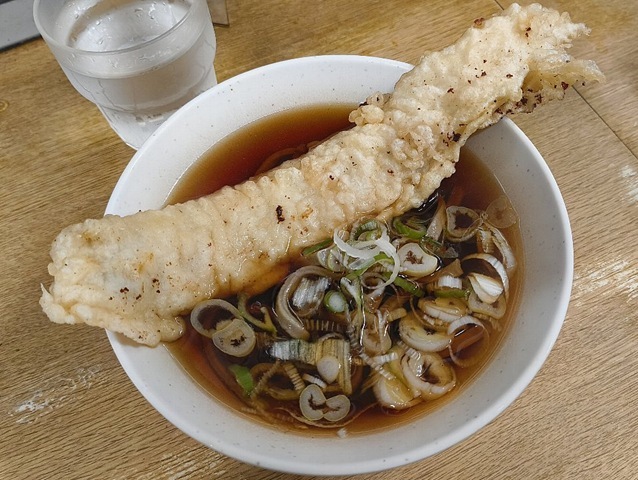 穴子天と太そば（小盛り）
