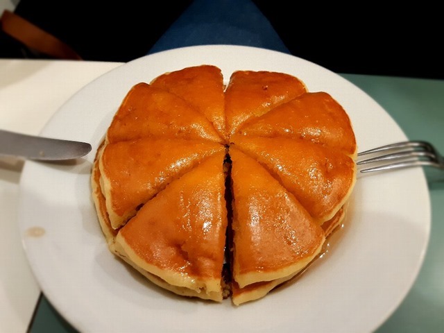 8等分されたホットケーキ