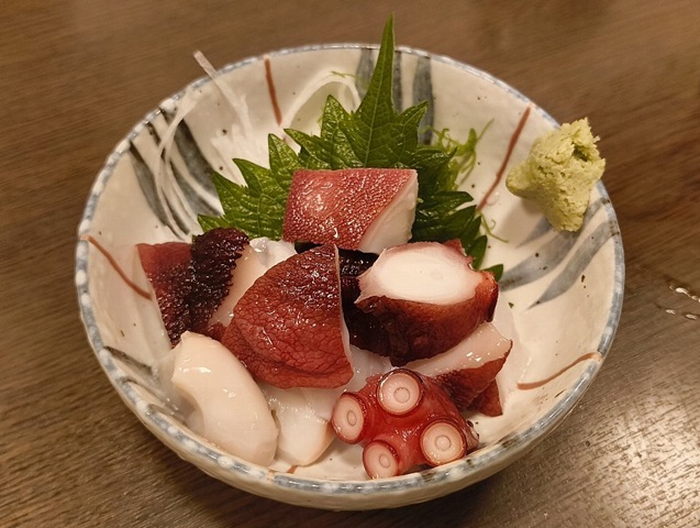 たこの頭のぶつ切り