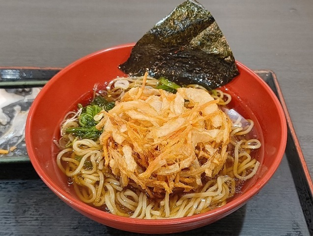 中華そば＋かきあげ＝かきあげ中華そば