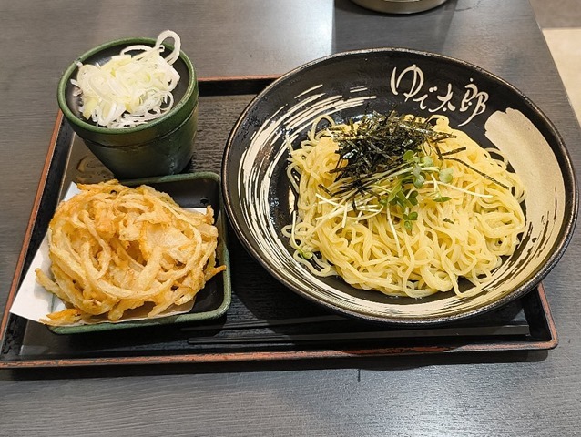 天ざる中華＋かきあげ