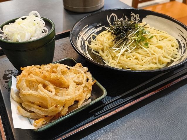 天ざる中華＋かきあげ