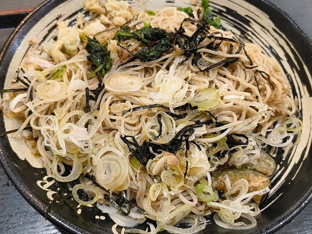 蕎麦を混ぜてみる