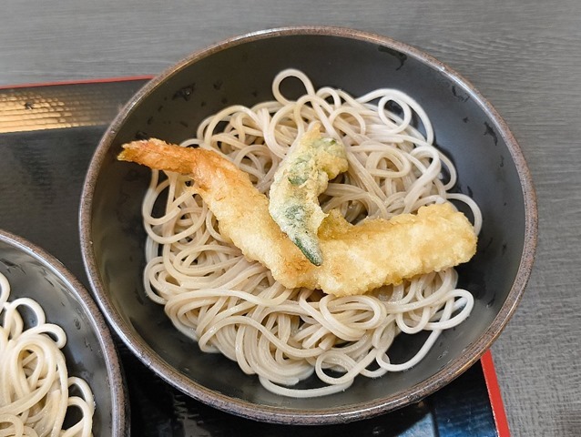 海老天とオクラ天