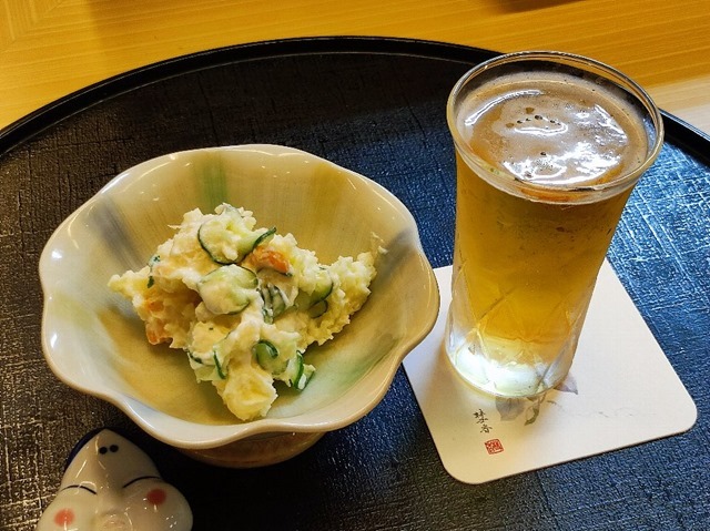 ポテサラとビール