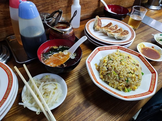 亀戸餃子錦糸町店で食って呑んだのだな