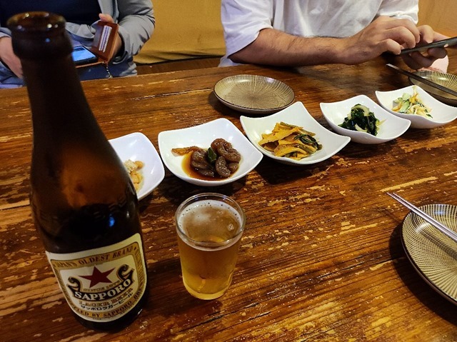 ビールとおかず