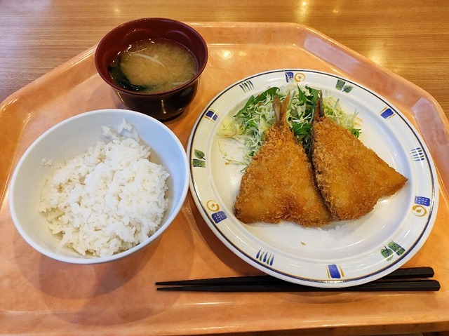 アジフライ定食