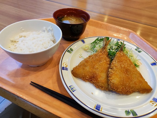 アジフライ定食