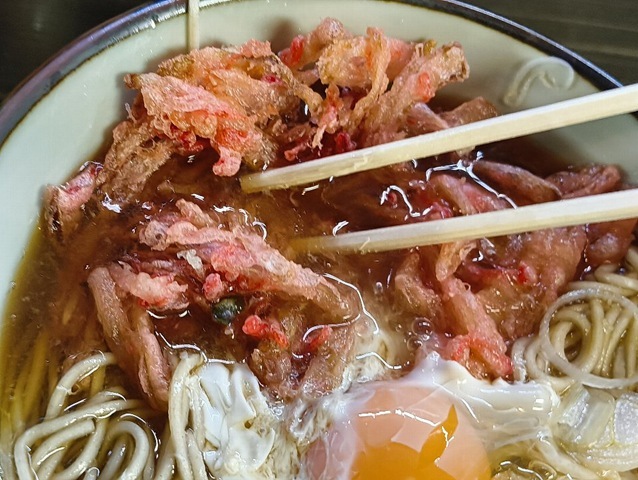 紅ショウガ天を汁に沈めてやる