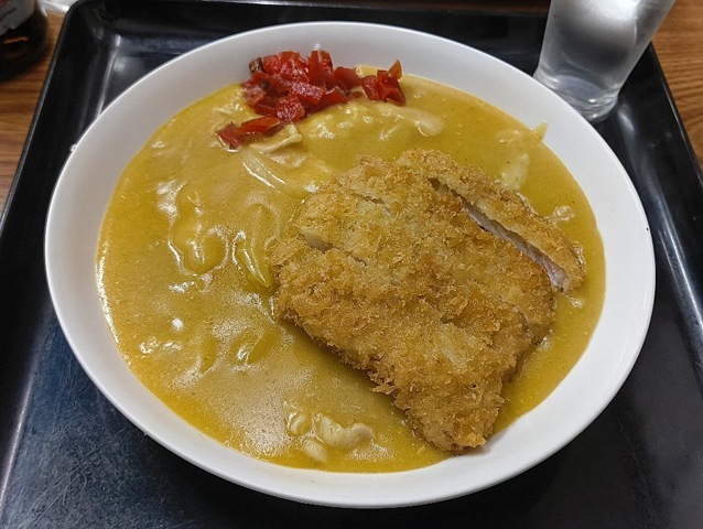 カツカレー（ご飯半分）
