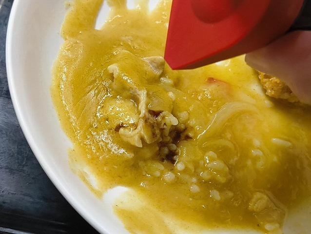 味変でソースをホンの少しだけ掛ける