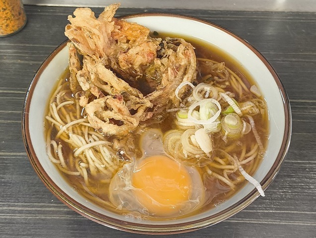 かき揚げ＋生たまご