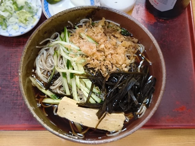 冷したぬきそば（大盛）