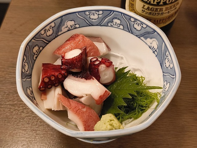 たこの頭のぶつ切り