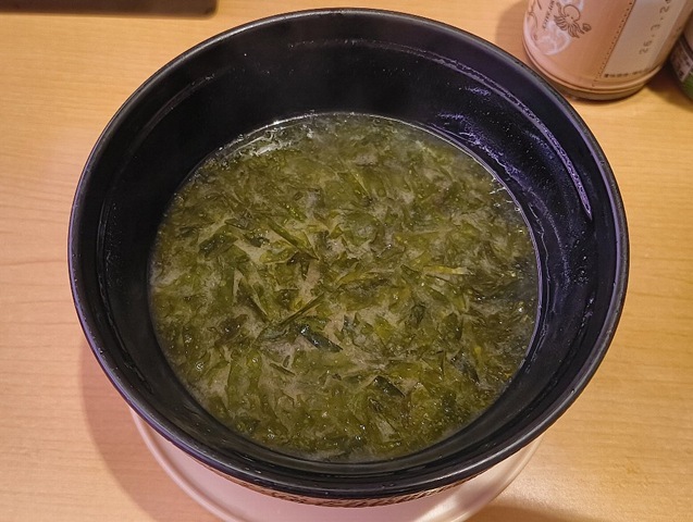 かつお香るあおさと海苔の味噌汁