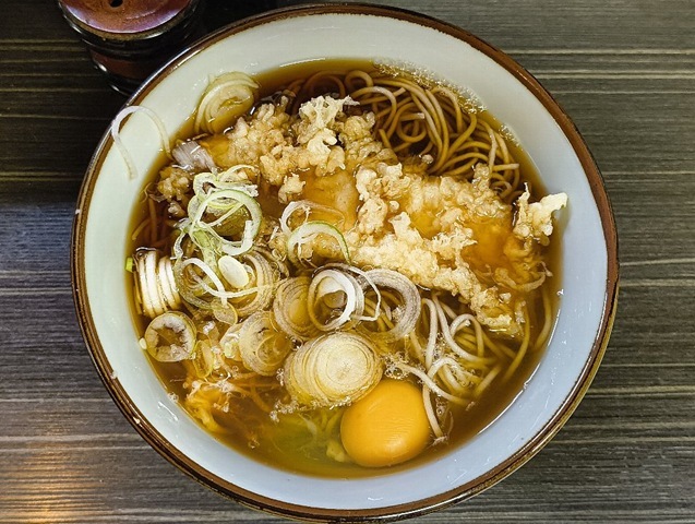 イカ天そば＋生たまご