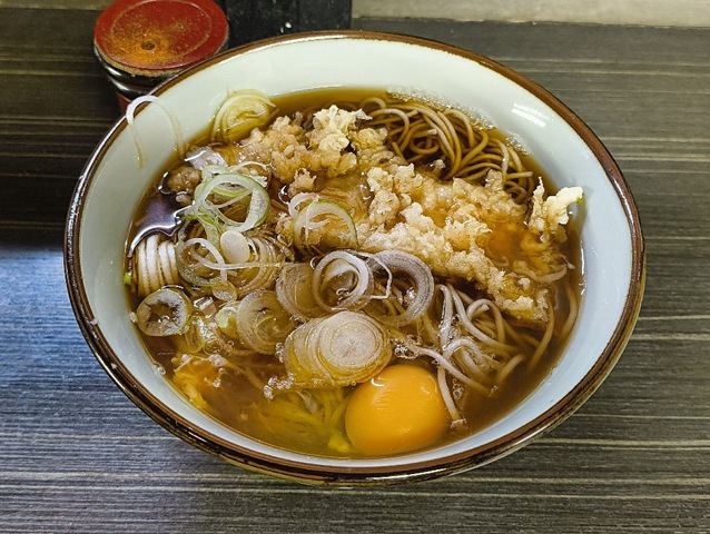 イカ天そば＋生たまご