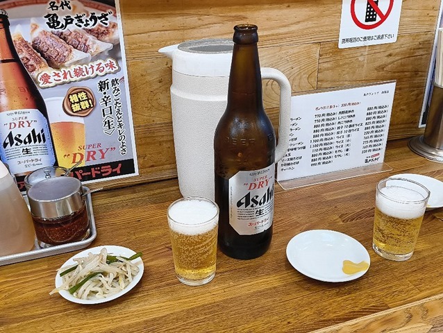 まずはビールだ