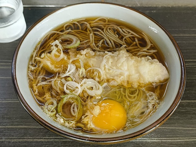 イカ天そばと生たまご