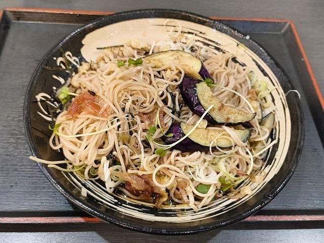 蕎麦を掻き混ぜた後