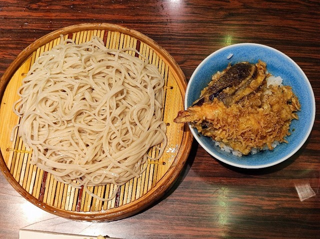 ミニ天丼とせいろのセット