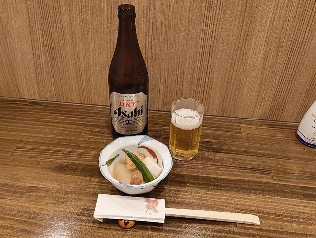 ビールとお通し