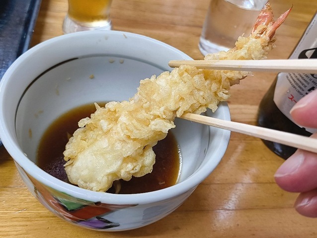 最後に海老天なのだ