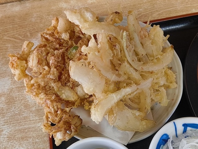 玉ねぎ天と桜えび天