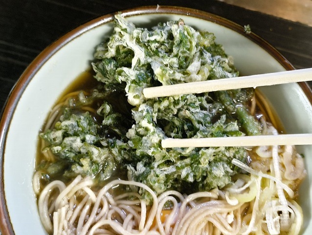 春菊天を汁に浸すのだ